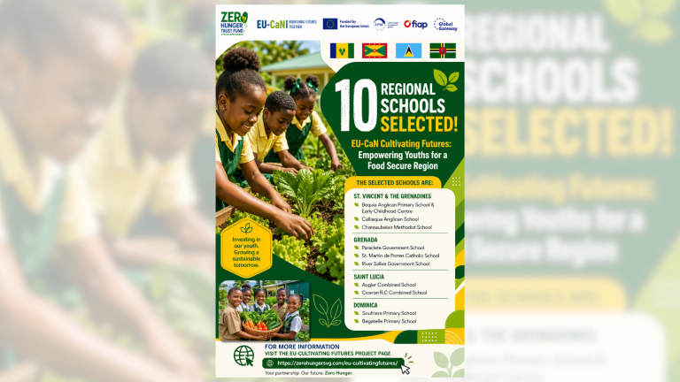 Ten Schools Across the Windward Islands Selected for the EU-CaN Cultivating Futures Project